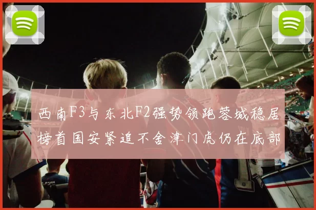 西南F3与东北F2强势领跑蓉城稳居榜首国安紧追不舍津门虎仍在底部挣扎